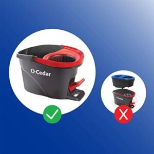 O-Cedar EasyWring Deep Clean Refill (4-Pack) Microfiber Mop Refill Compatible with O-Cedar EasyWring Spin Mop & Bucket System