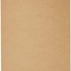Amazon Basics Hardboard Office Clipboard, 6-Pack, Brown