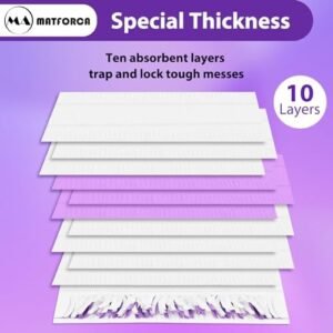 10 Pack Disposable Power Mop Pads Refills for PowerMop Multi-Surface Replacement Mopping Refills Pads
