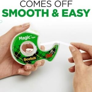 Scotch Magic Tape, Invisible, Home Office Supplies and Back to School Supplies for College and Classrooms, 6 Rolls with 6 Dispensers