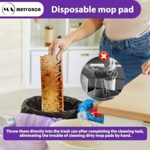 10 Pack Disposable Power Mop Pads Refills for PowerMop Multi-Surface Replacement Mopping Refills Pads