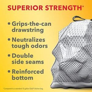 Glad ForceFlex MaxStrength with Clorox Trash Bags, 13 Gal, Mountain Air, 90 Ct, Pack May Vary