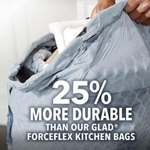 Glad ForceFlex MaxStrength with Clorox Trash Bags, 13 Gal, Mountain Air, 90 Ct, Pack May Vary