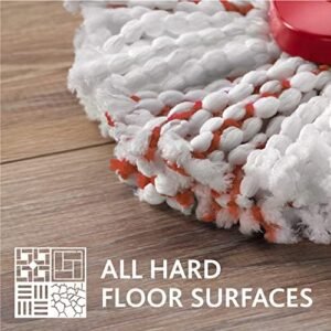 O-Cedar EasyWring Deep Clean Refill (4-Pack) Microfiber Mop Refill Compatible with O-Cedar EasyWring Spin Mop & Bucket System