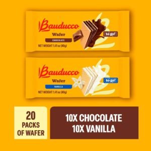 Bauducco Peanut Butter Wafers - Crispy Wafer Cookies With 3 Delicious, Indulgent Decadent Layers of Peanut Butter Flavored Cream - Delicious Sweet Snack or Desert - 5.0 oz (Pack of 1)  Grocery & Gourmet Food