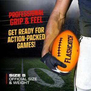 Light Up Football - Glow in the Dark Ball - NO 6 - Outdoor Sports Birthday Gifts for Boys 8-15+ Year Old - Kids Teenage Youth Easter Gift Ideas Activity - Boy Toys Stuff Ages 8 9 10 11 12 13 14 15  Toys & Games